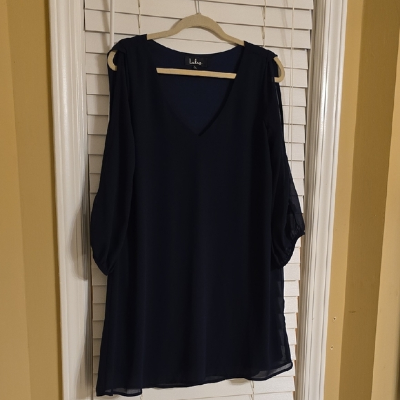 Lulus Dresses & Skirts - Lulu's Navy Cut Out Tunic Mini Dress